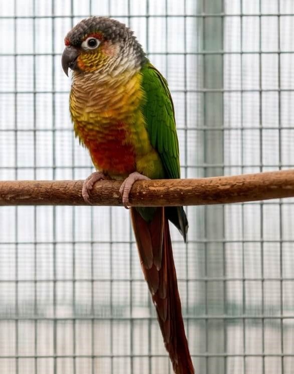 Yellowsided Green Cheek Conure